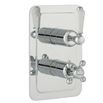 Butler & Rose Caledonia Lever 2 Outlet 2 Control Concealed Thermostatic Shower Valve - Chrome